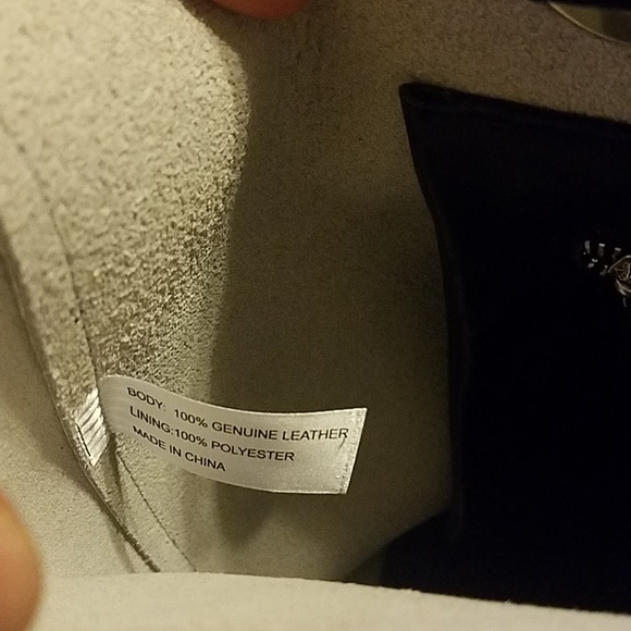 Dolce Vita Leather Geometric Print Tote Bag - Picture 5 of 7